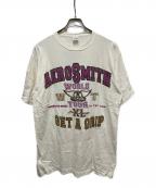 AEROSMITHエアロスミス）の古着「90s バンドTEE」｜ホワイト