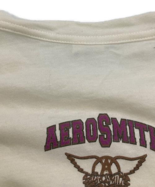 AEROSMITH（エアロスミス）AEROSMITH (エアロスミス) 90s バンドTEE ホワイト サイズ:Lの古着・服飾アイテム