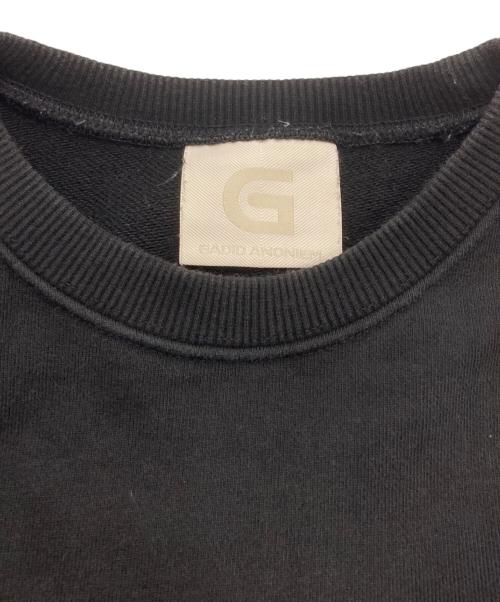 gadid anoniem（ガディッド アノニム）GADID ANONIEM (ガディッド アノニム) ワンポイントロゴスウェット ブラック サイズ:Freeの古着・服飾アイテム