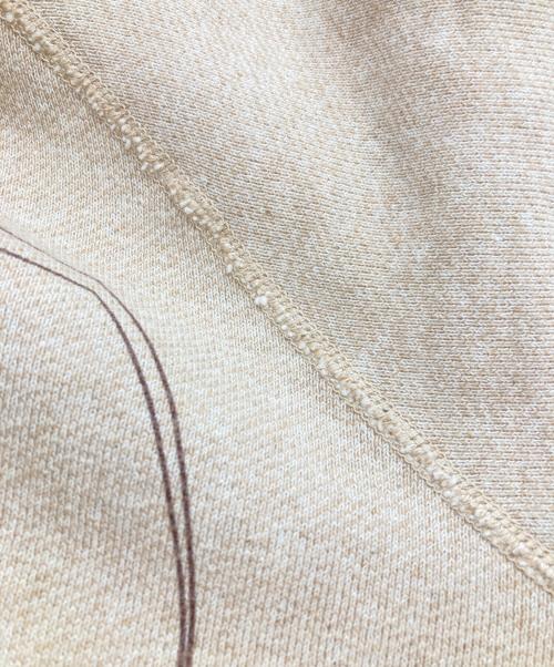 FRONT 11201（フロント 11201）FRONT 11201 (フロント 11201) museum of daily コラボスウェット ベージュ サイズ:Sの古着・服飾アイテム