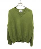 TOWNE AND KINGタウン＆キング）の古着「60'sモヘア混Vネックニット」｜グリーン