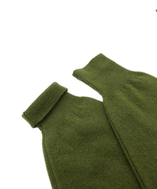 TOWNE AND KING（タウン＆キング）TOWNE AND KING (タウン＆キング) 60'sモヘア混Vネックニット グリーン サイズ:Lの古着・服飾アイテム