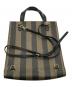 FENDI (フェンディ) ペカン柄トートバッグ ブラウン：20000円