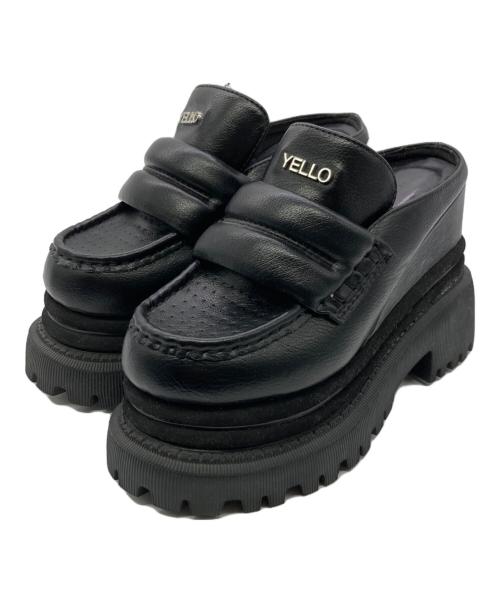 YELLO（イエロ）YELLO (イエロ) 厚底ローファー ブラック サイズ:Sの古着・服飾アイテム