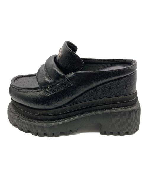 YELLO（イエロ）YELLO (イエロ) 厚底ローファー ブラック サイズ:Sの古着・服飾アイテム