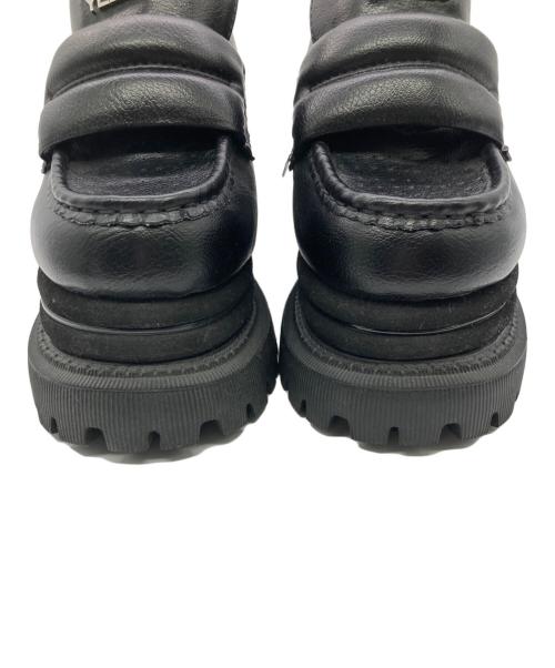 YELLO（イエロ）YELLO (イエロ) 厚底ローファー ブラック サイズ:Sの古着・服飾アイテム