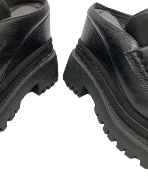 YELLO（イエロ）YELLO (イエロ) 厚底ローファー ブラック サイズ:Sの古着・服飾アイテム