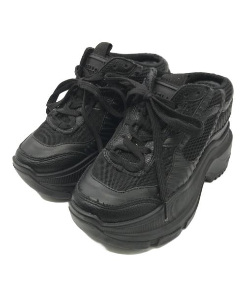 YELLO（イエロ）YELLO (イエロ) KERRI SABOT SNEAKERS ブラック サイズ:Sの古着・服飾アイテム