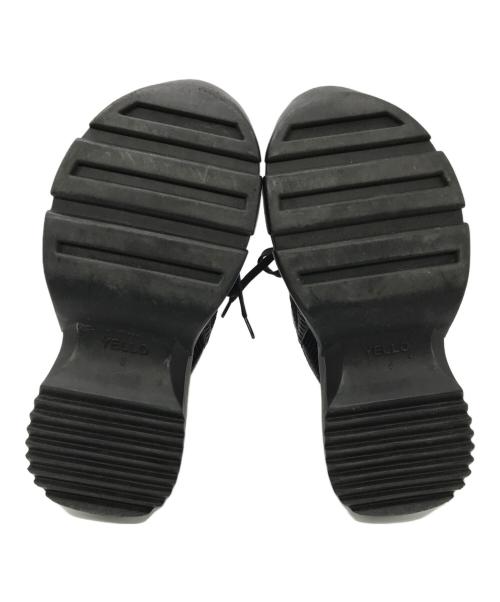 YELLO（イエロ）YELLO (イエロ) KERRI SABOT SNEAKERS ブラック サイズ:Sの古着・服飾アイテム