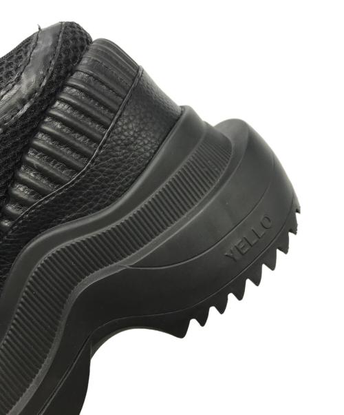 YELLO（イエロ）YELLO (イエロ) KERRI SABOT SNEAKERS ブラック サイズ:Sの古着・服飾アイテム