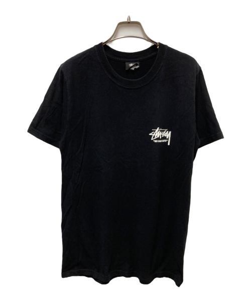 stussy（ステューシー）stussy (ステューシー) NO BAD DAYSフラワープリントTシャツ ブラック サイズ:Sの古着・服飾アイテム