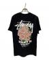 stussy (ステューシー) NO BAD DAYSフラワープリントTシャツ ブラック サイズ:S：6000円