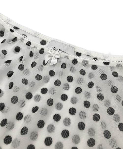 Her Praha（ハープラハ）Her Praha (ハープラハ) ドットチュールスカート ホワイト サイズ:	SIZE Freeの古着・服飾アイテム