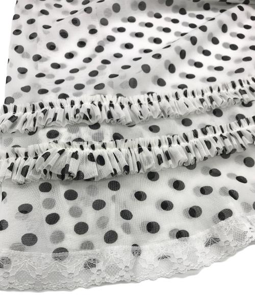 Her Praha（ハープラハ）Her Praha (ハープラハ) ドットチュールスカート ホワイト サイズ:	SIZE Freeの古着・服飾アイテム