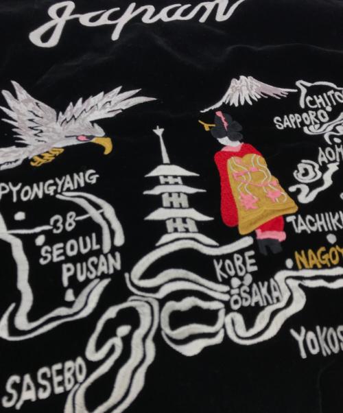 TAION（タイオン）TAION (タイオン) ジャパンスペシャル リバーシブル スカジャン ブラック サイズ:Sの古着・服飾アイテム