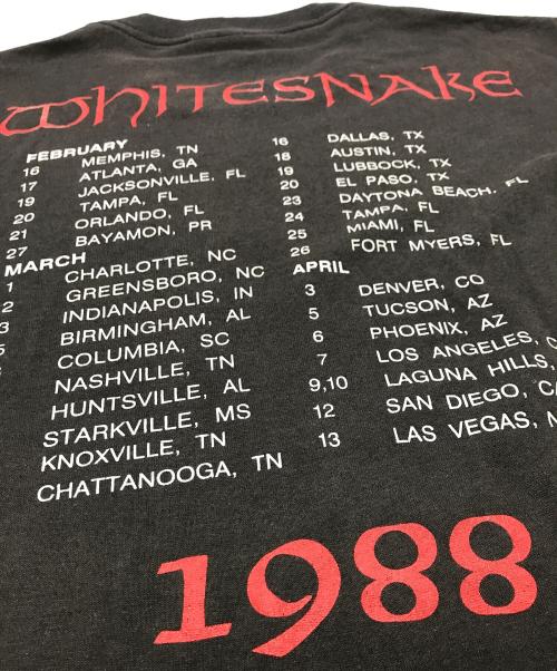 Whitesnake（ホワイトスネイク）Whitesnake (ホワイトスネイク) 80s サーペンスアルバムツアーTEE ブラック サイズ:	SIZE Mの古着・服飾アイテム