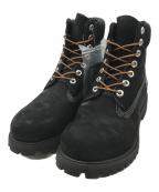 Timberlandティンバーランド）の古着「プレミアム 6インチ スエード レースアップ ショートブーツ」｜ブラック