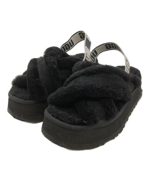 UGG（アグ）UGG (アグ) Disco Cross Slide ブラック サイズ:	SIZE US6 (23cm)の古着・服飾アイテム