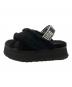 UGG (アグ) Disco Cross Slide ブラック サイズ:	SIZE US6 (23cm)：8000円