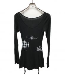 THEREDTHREAD（ザレッドスレッド）の古着「S stamp tee dress」｜ブラック