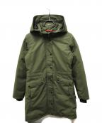 QUARTZクオーツ）の古着「ダウンコート」｜グリーン
