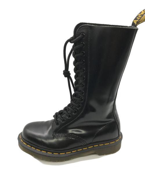 Dr.Martens（ドクターマーチン）Dr.Martens (ドクターマーチン) 14ホールブーツ ブラック サイズ:UK3(22)の古着・服飾アイテム