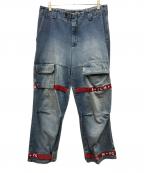 MARITHE+FRANCOIS GIRBAUDマリテフランソワジルボー）の古着「シャトルデニムパンツ」｜インディゴ