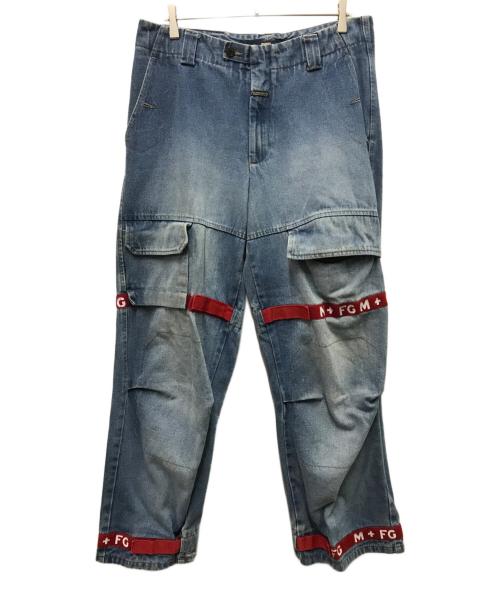 MARITHE+FRANCOIS GIRBAUD（マリテフランソワジルボー）MARITHE+FRANCOIS GIRBAUD (マリテフランソワジルボー) シャトルデニムパンツ インディゴ サイズ:34Mの古着・服飾アイテム