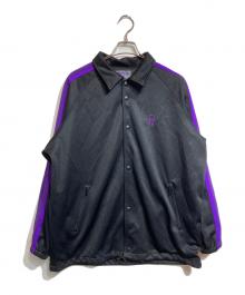NEPENTHES×BEAMS（ネペンテス×ビームス）の古着「別注トラックジャケット」｜ブラック×パープル