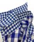 中古・古着 TSTS (ティーエスティーエス) LAYERED DOUBLE GINGHAM SHIRT ブルー×ホワイト サイズ:M：13000円