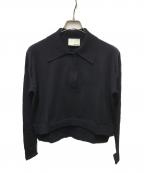 WE-AR4-）の古着「ニットポロシャツ」｜ネイビー