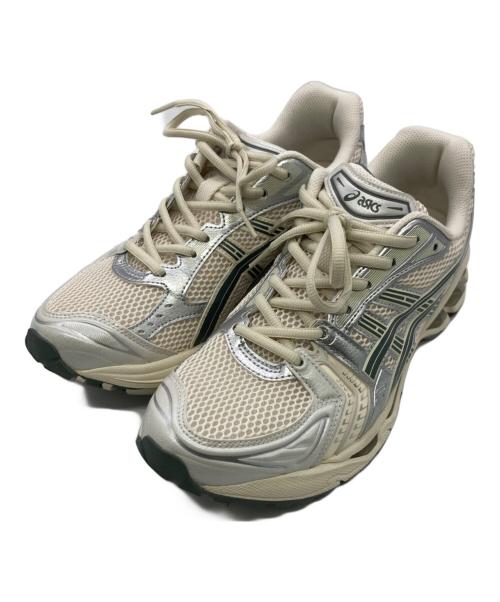asics（アシックス）asics (アシックス) GEL-KAYANO 14　Birch/Dark Pewter アイボリー サイズ: US9 1/2(27.5)の古着・服飾アイテム