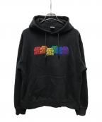 BlackEyePatchブラックアイパッチ）の古着「レインボーロゴパーカー」｜ブラック