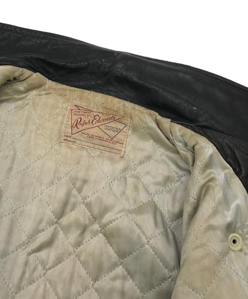 RALPH EDWARDS（ラルフエドワーズ）RALPH EDWARDS (ラルフエドワーズ) ライダースジャケット ブラック サイズ:不明の古着・服飾アイテム