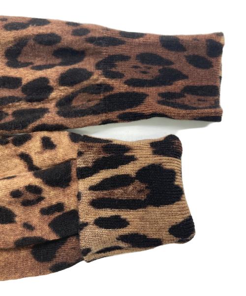 DOLCE & GABBANA（ドルチェ＆ガッバーナ）DOLCE & GABBANA (ドルチェ＆ガッバーナ) レオパードカーディガン ブラウン サイズ:38の古着・服飾アイテム