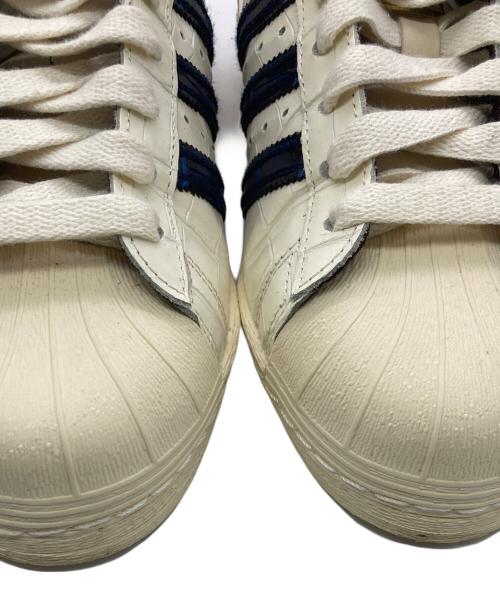 adidas（アディダス）adidas (アディダス) WALES BONNER (ウェールズボナー) SUPERSTAR WONWHI/CONAVY/NGTRED ベージュ サイズ:US9（27）の古着・服飾アイテム