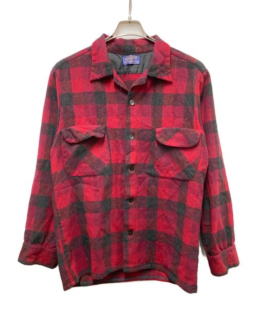 PENDLETON（ペンドルトン）PENDLETON (ペンドルトン) 60Sウールボードシャツ レッド サイズ:XLの古着・服飾アイテム