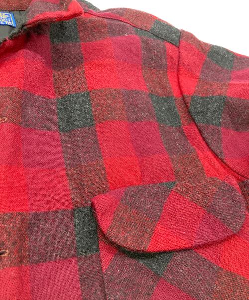 PENDLETON（ペンドルトン）PENDLETON (ペンドルトン) 60Sウールボードシャツ レッド サイズ:XLの古着・服飾アイテム