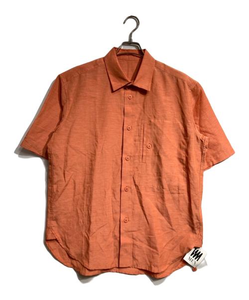 IM MEN（アイム メン）IM MEN (アイム メン) 絣リネンS/Sシャツ/Ikat linenshirt  オレンジ サイズ:3の古着・服飾アイテム