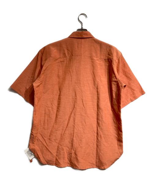 IM MEN（アイム メン）IM MEN (アイム メン) 絣リネンS/Sシャツ/Ikat linenshirt  オレンジ サイズ:3の古着・服飾アイテム