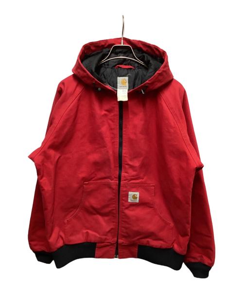 CarHartt（カーハート）CarHartt (カーハート) ダックアクティブジャケット レッド サイズ:Lの古着・服飾アイテム