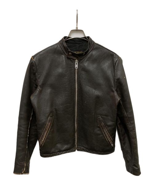 VANSON（バンソン）VANSON (バンソン) ライダースジャケット ブラウン サイズ:３８の古着・服飾アイテム