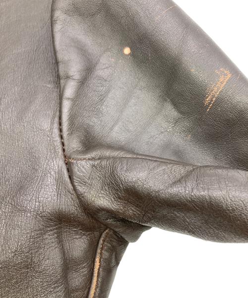 VANSON（バンソン）VANSON (バンソン) ライダースジャケット ブラウン サイズ:３８の古着・服飾アイテム