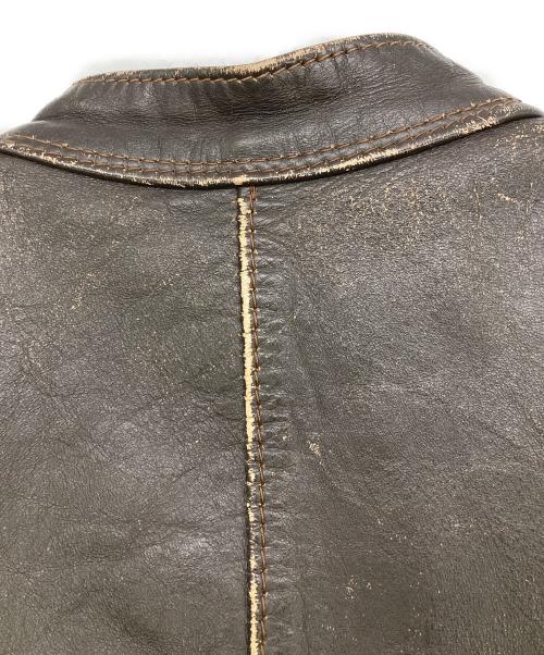 VANSON（バンソン）VANSON (バンソン) ライダースジャケット ブラウン サイズ:３８の古着・服飾アイテム