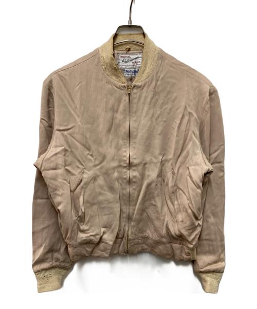 HERCULES（ヘラクレス）HERCULES (ヘラクレス) 50-60Sレーヨンギャバジャケット ベージュ サイズ:-の古着・服飾アイテム
