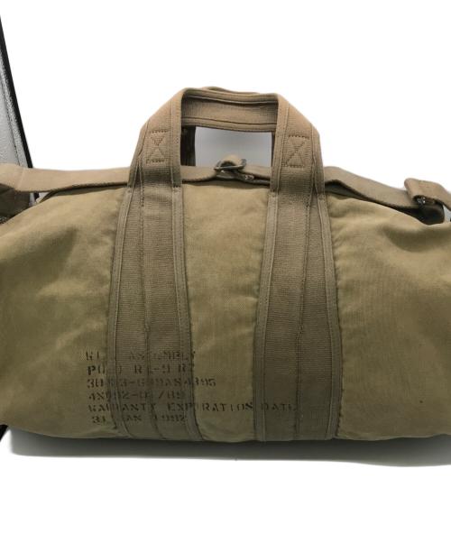 POLO RALPH LAUREN（ポロ・ラルフローレン）POLO RALPH LAUREN (ポロ・ラルフローレン) アビエイターキットキャンバスバッグ ブラウンの古着・服飾アイテム