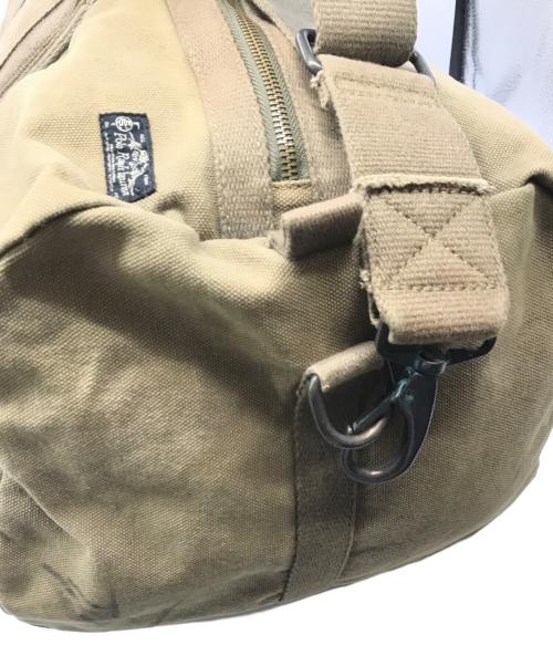 POLO RALPH LAUREN（ポロ・ラルフローレン）POLO RALPH LAUREN (ポロ・ラルフローレン) アビエイターキットキャンバスバッグ ブラウンの古着・服飾アイテム