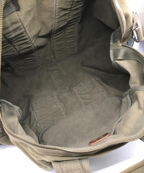 POLO RALPH LAUREN（ポロ・ラルフローレン）POLO RALPH LAUREN (ポロ・ラルフローレン) アビエイターキットキャンバスバッグ ブラウンの古着・服飾アイテム