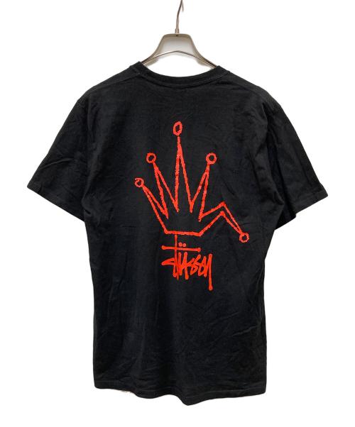 stussy（ステューシー）stussy (ステューシー) クラウンプリントTシャツ ブラック サイズ:	SIZE Mの古着・服飾アイテム