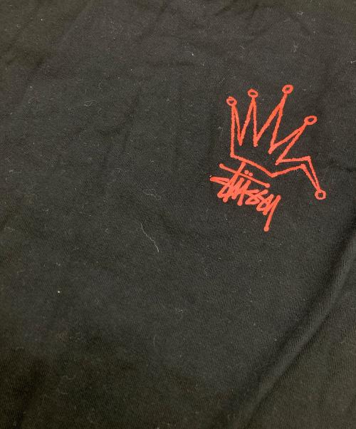 stussy（ステューシー）stussy (ステューシー) クラウンプリントTシャツ ブラック サイズ:	SIZE Mの古着・服飾アイテム